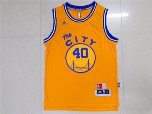 Maillot De Basket Golden State Warriors Harrison Barnes 40 City Edition Tissus Sportif Fans Edition Jaune